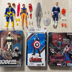 S.H.Figuarts 스파이더 펑크, 마블 레전드 엑스맨 '97 · 캡틴 아메리카(버키) · 판타스틱 4(휴먼 토치, 인비저블 우먼), 지아이조 스톰 쉐도우(아마존 한정) 판매