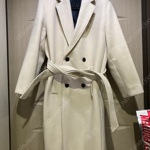 남자 오버핏 아이보리 코트