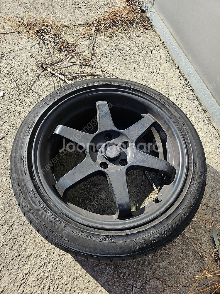 TE37 18인치 225 45 2짝 판매합니다 휠타--0
