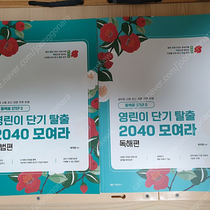 곽지영 영린이 2040 모여라 문법편 + 독해편 팝니다.