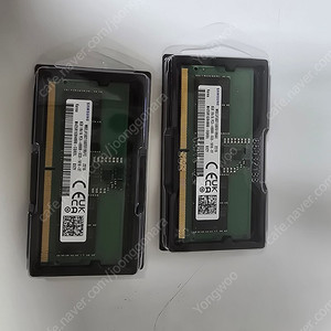 노트북용 메모리 DDR5 8Gb 4800 2개 팝니다