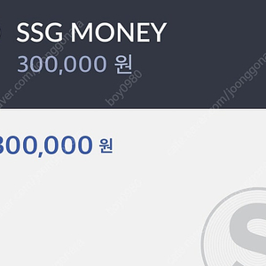 ssg 머니 30만원 팝니다 (96%)