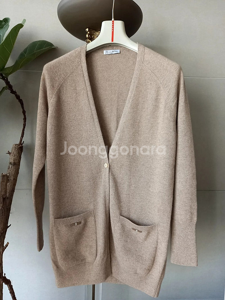 몽골산 캐시미어100% 니트 롱가디건 새제품--1