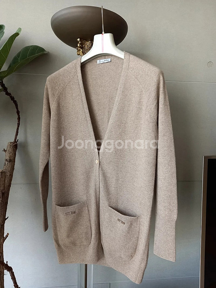 몽골산 캐시미어100% 니트 롱가디건 새제품--4