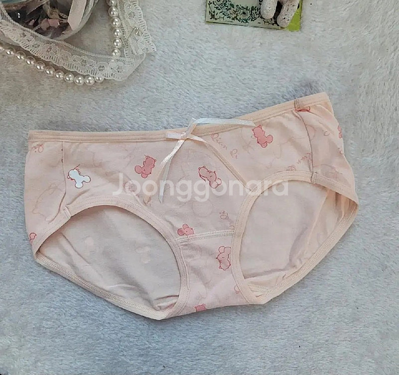 면스판 여성팬티90 5장 묶음 판매 면팬티 캐릭터팬티--4