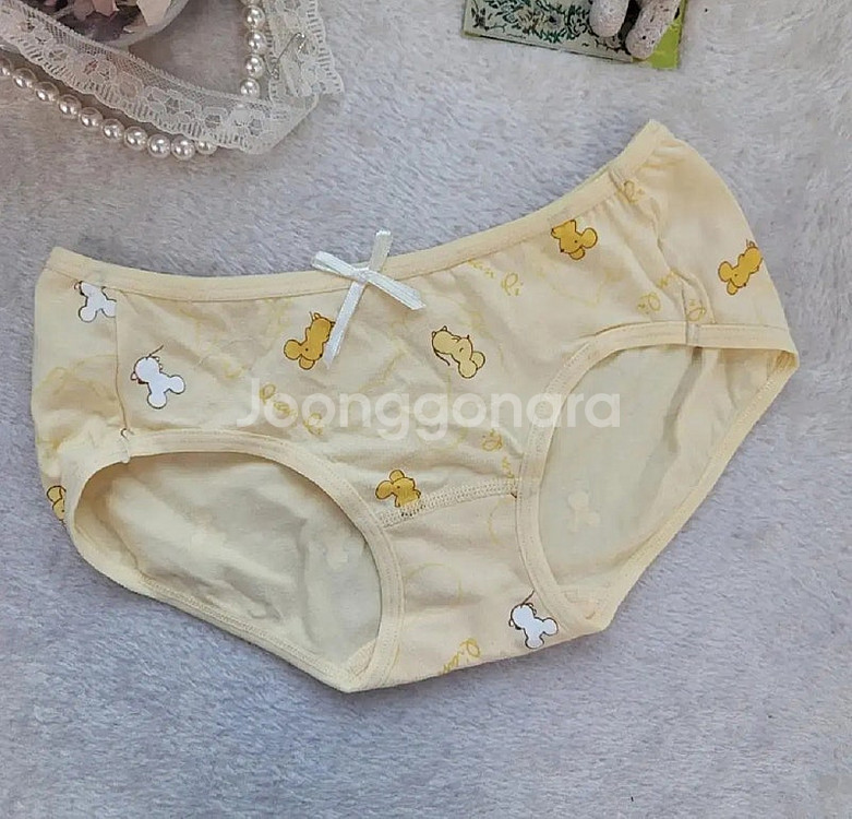 면스판 여성팬티90 5장 묶음 판매 면팬티 캐릭터팬티--5