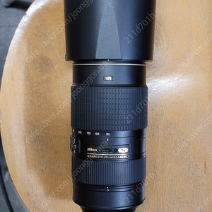 니콘AF-S80-400mm f4.5-5.6g VR N 니콘코리아 정품 중고 상태 좋음