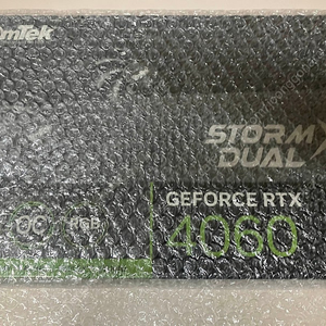 이엠텍 지포스 RTX 4060 STORM X Dual OC D6 8GB 미개봉 판매합니다