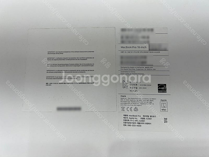 맥북프로 16형 M3 Pro 스페이스블랙 (12코어 C...--5