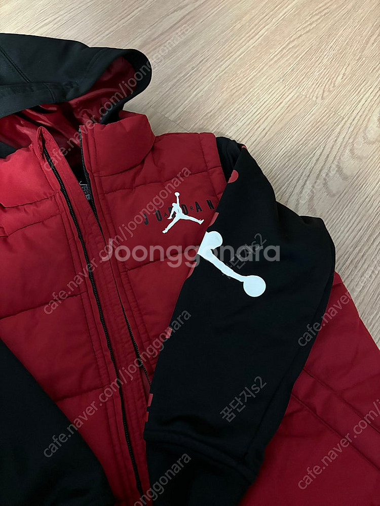 조던 남아 아동 패딩 조끼 베스트 점퍼 후드집업 3-4...--1