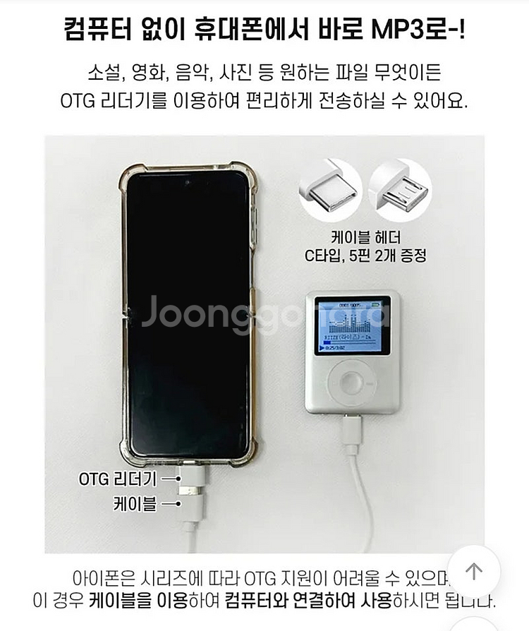 MP3 MP4 플레이어 (아이팟 감성 해외직구 구매)--3