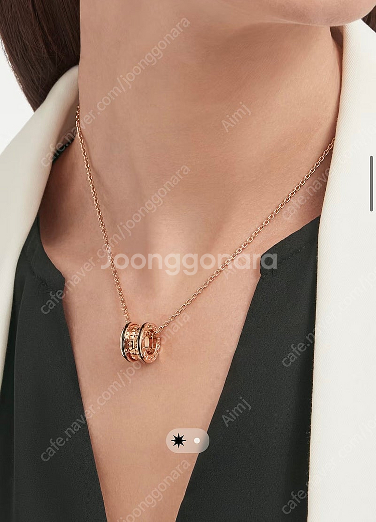 불가리 비제로원 네크리스 판매 거의 새거--1