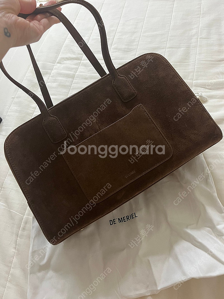 드메리엘 스웨이드 보스턴백 쿨거시 드메리엘 키링 포함--4