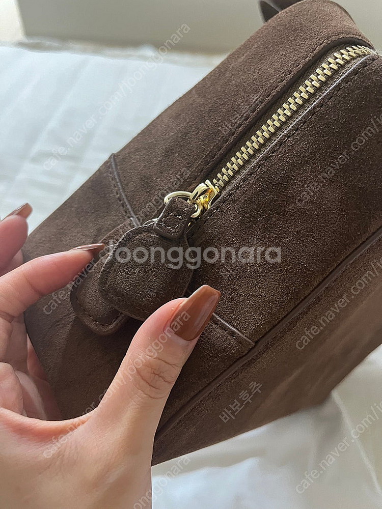 드메리엘 스웨이드 보스턴백 쿨거시 드메리엘 키링 포함--5