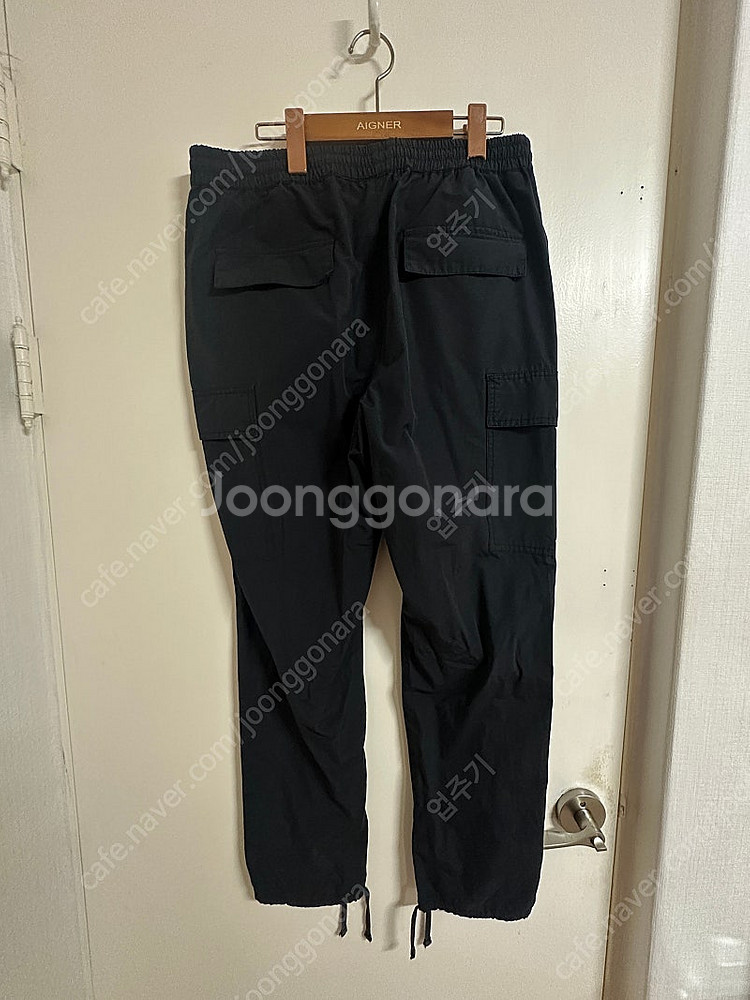 에센셜 피오갓 나일론 트랙 팬츠 L 검정--2