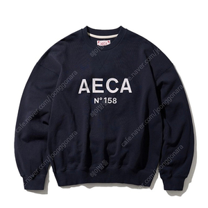 에이카화이트 맨투맨 BIG LOGO SWEATSHIRT-NAVY