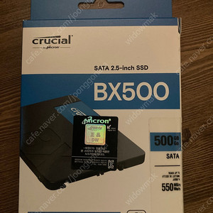 Crucial sata ssd 500기가 판매합니다