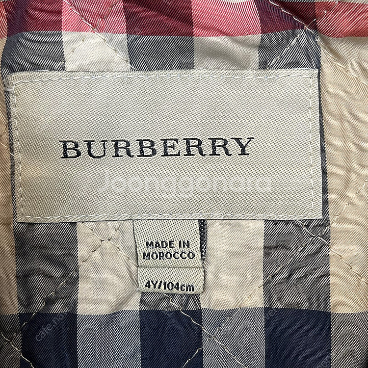 버버리 키즈 울 코트 자켓 (4Y)--3