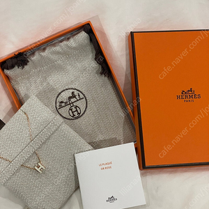 에르메스 목걸이 미니 팝아슈 펜던트 Hermes Mini Pop H pendant<블랑컬러/로즈골드체인>