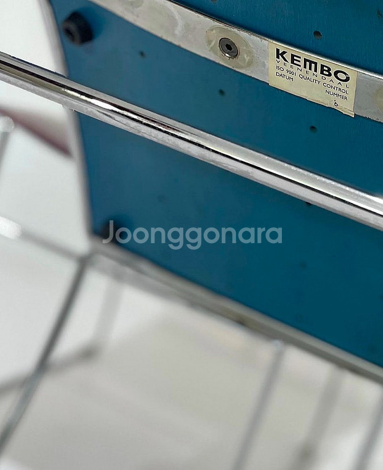 네덜란드 빈티지 의자 Kembo Dotted Wood ...--2