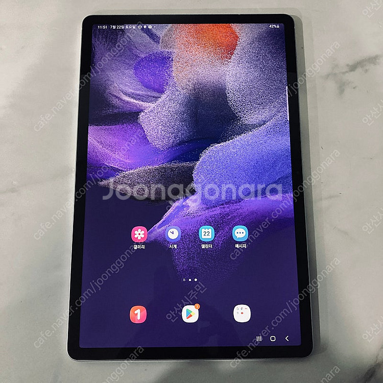 갤럭시 탭S7 FE 실버 64기가 WIFI S급! 키보...--6