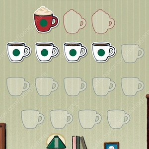 스타벅스 프리퀀시 미션1 일반4 5500원