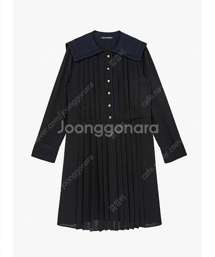 럭키슈에뜨 세일러 플리츠 원피스--6