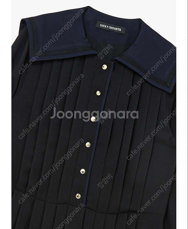 럭키슈에뜨 세일러 플리츠 원피스--8