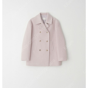 더위시 리즈 Clotty alpaca half coat 라벤더 핑크