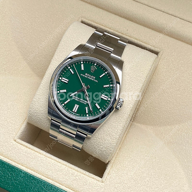 [팝니다] 롤렉스 오이스터 퍼페추얼 OP 그린 36mm...--0