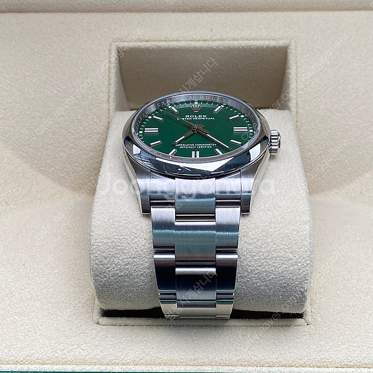 [팝니다] 롤렉스 오이스터 퍼페추얼 OP 그린 36mm...--4