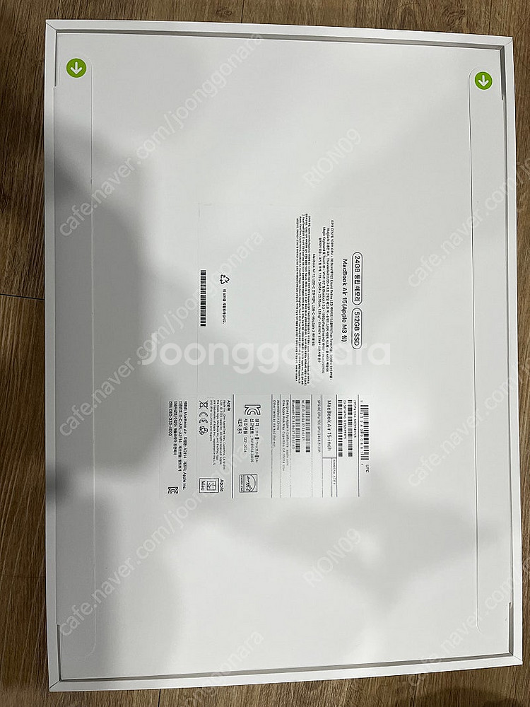 맥북 에어 m3 15인치 고급형 에케플 미개봉 판매합니...--1