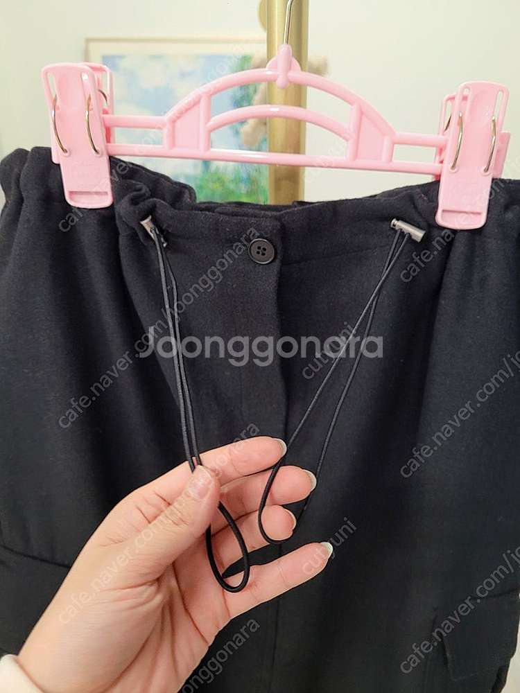 고퀄 울만능스커트 슬랙스 레더카고바지--3