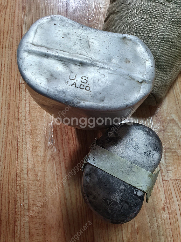 WW2 2차대전 한국전 미군 OD7 파우치 벨트 수통 ...--9