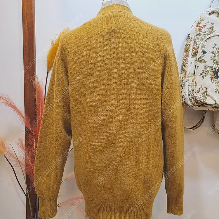 일본빈티지 브이넥 울 가디건--5