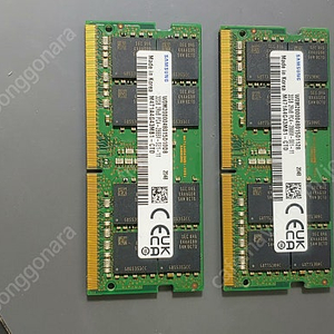 삼성 32gb 2rx8 pc4 2666v 노트북램 2개