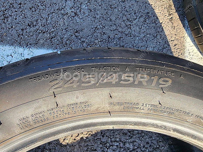i5 출고타이어 s1evo3 245 45 19--2