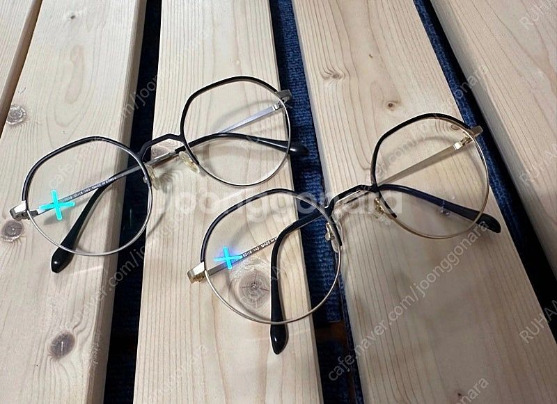 블루라이트 차단 안경 하금테 안경 무도수 안경 실버/골...--0
