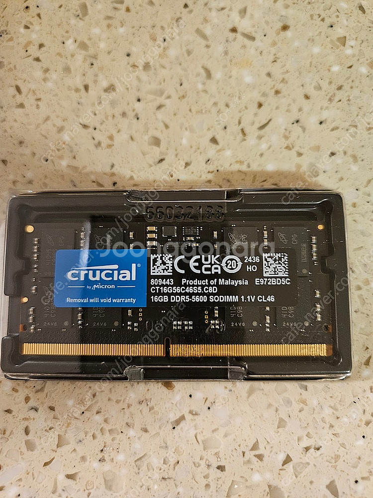 크루셜 DDR5 노트북용(so dimm)5600Mhz ...--0
