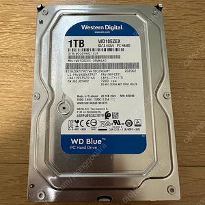 WD BLUE 1TB HDD WD10EZEX 하드디스크