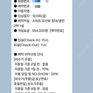 진도 쏠비치 (스위트) 12.6~8일 2박 양도