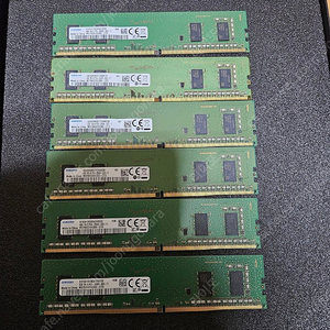 삼성 2666(21300) 4gb 5장 2400(19200) 4gb 1장 팔아요.