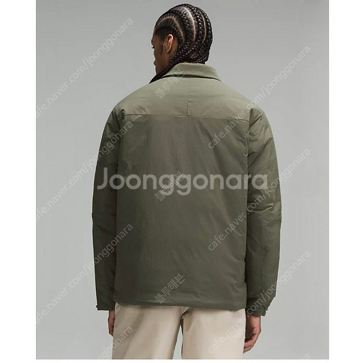 룰루레몬 인슐레이티드 셔츠 자켓 아미그린 L--4