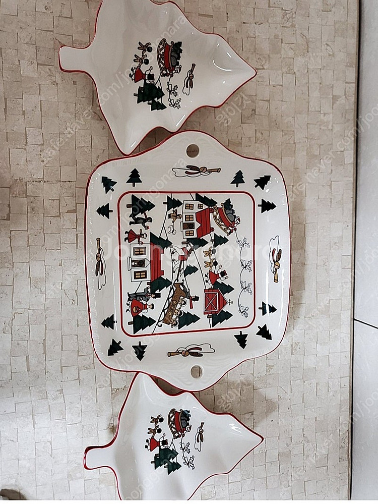 영국 빈티지 Maso'n 크리스마스 접시--0