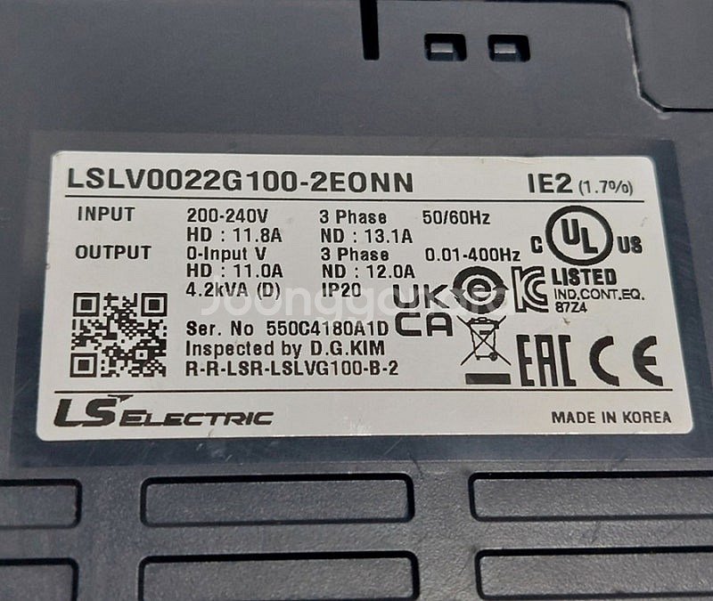 LS LSLV0022G100-2EONN (2.2Kw) ...--5