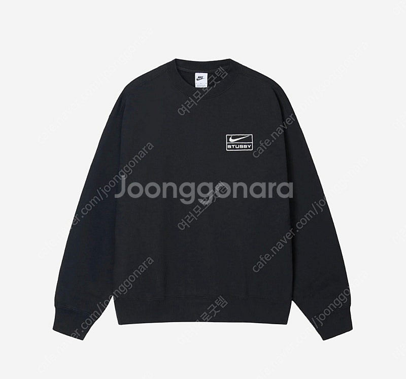 나이키 스투시 크루넥 블랙 m사이즈 105정도--0