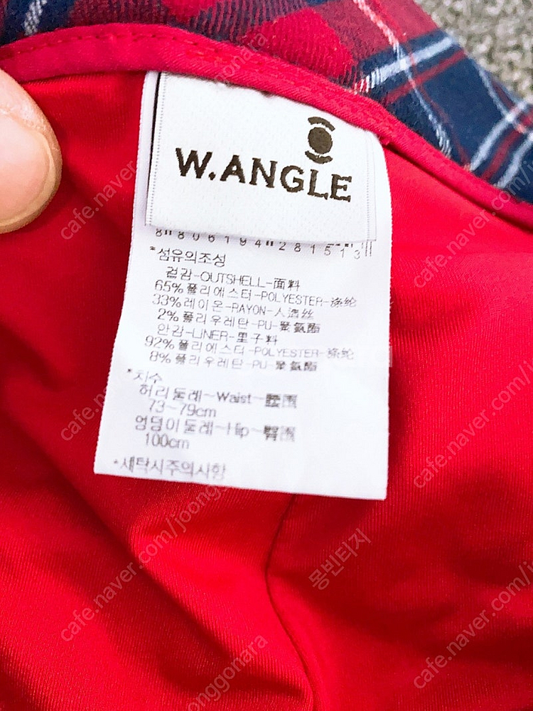 (29인치)와이드앵글여자골프체크스커트--5