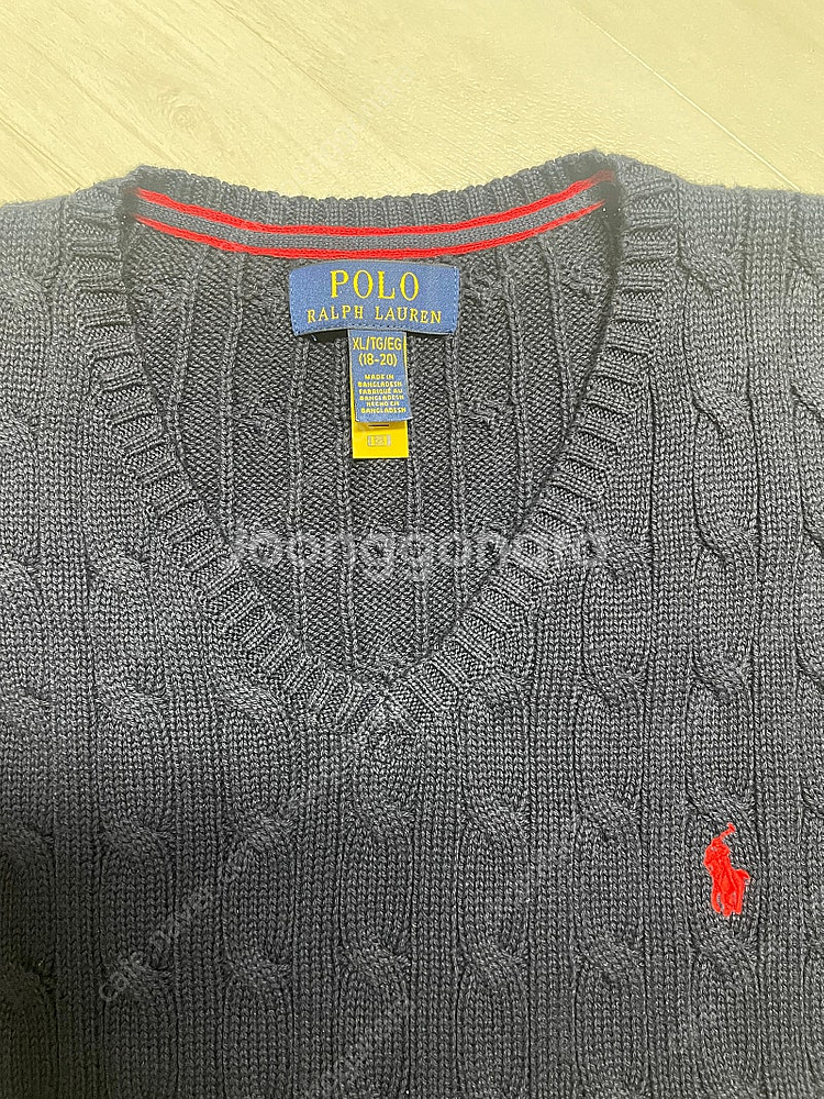 폴로 보이즈 니트 베스트 조끼 네이비 엑라xl 택포--0