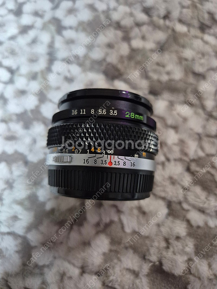 올림푸스 OM마운트 28mm 팬케잌 수동렌즈--1