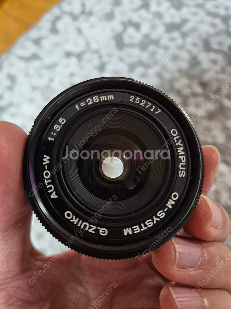 올림푸스 OM마운트 28mm 팬케잌 수동렌즈--6
